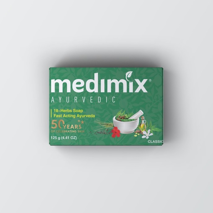 [Nhập mã COSBIN30 giảm đến 20K đơn 150K] Xà Phòng Medimix 18 Loại Thảo dược Ayurveda Tác Động Nhanh 125g