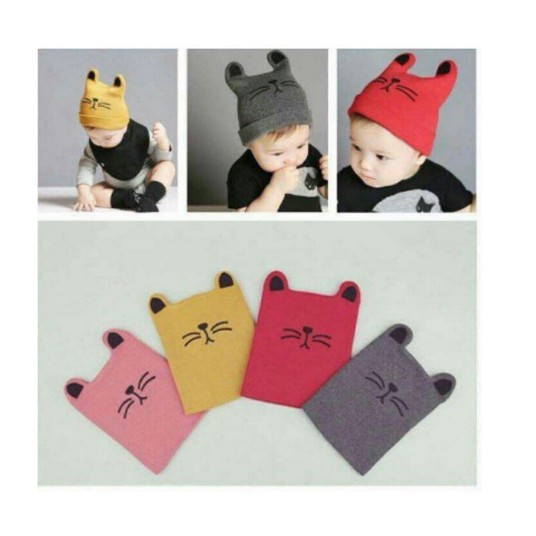 Mũ Len Mèo Baby Cho Bé Từ 3 Tháng Đến 3 Tuổi