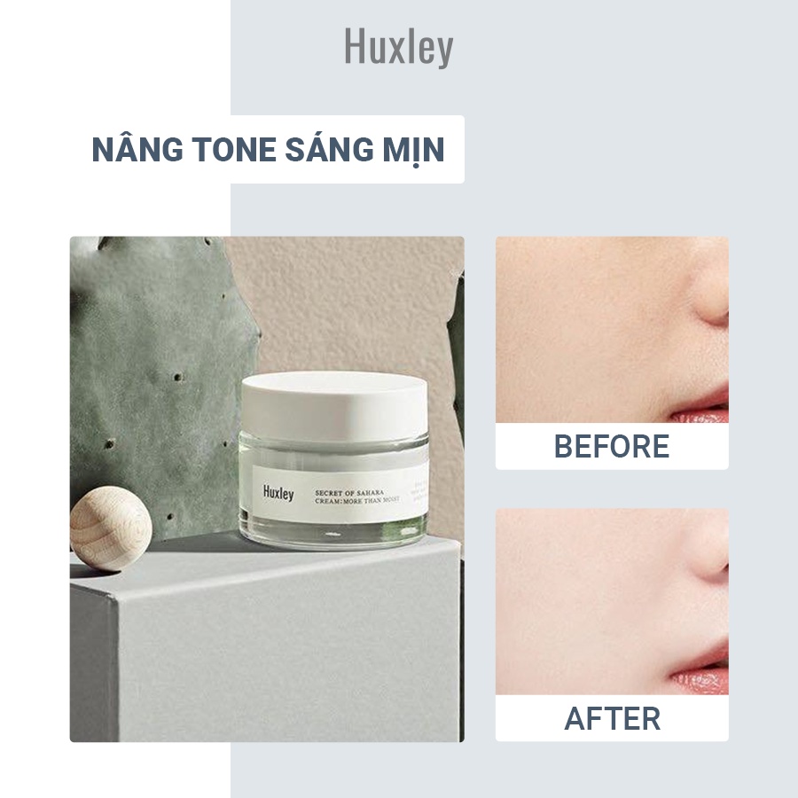 Kem Dưỡng Ẩm Tối Ưu Chiết Xuất Xương Rồng Huxley Cream; More Than Moist 50ml