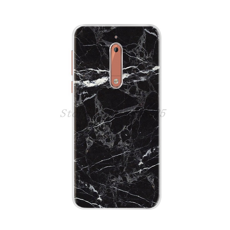 Ốp điện thoại silicon mặt nhám in họa tiết cho Nokia 5 Nokia5 2017 TA-1024 TA-1053 TA-1044