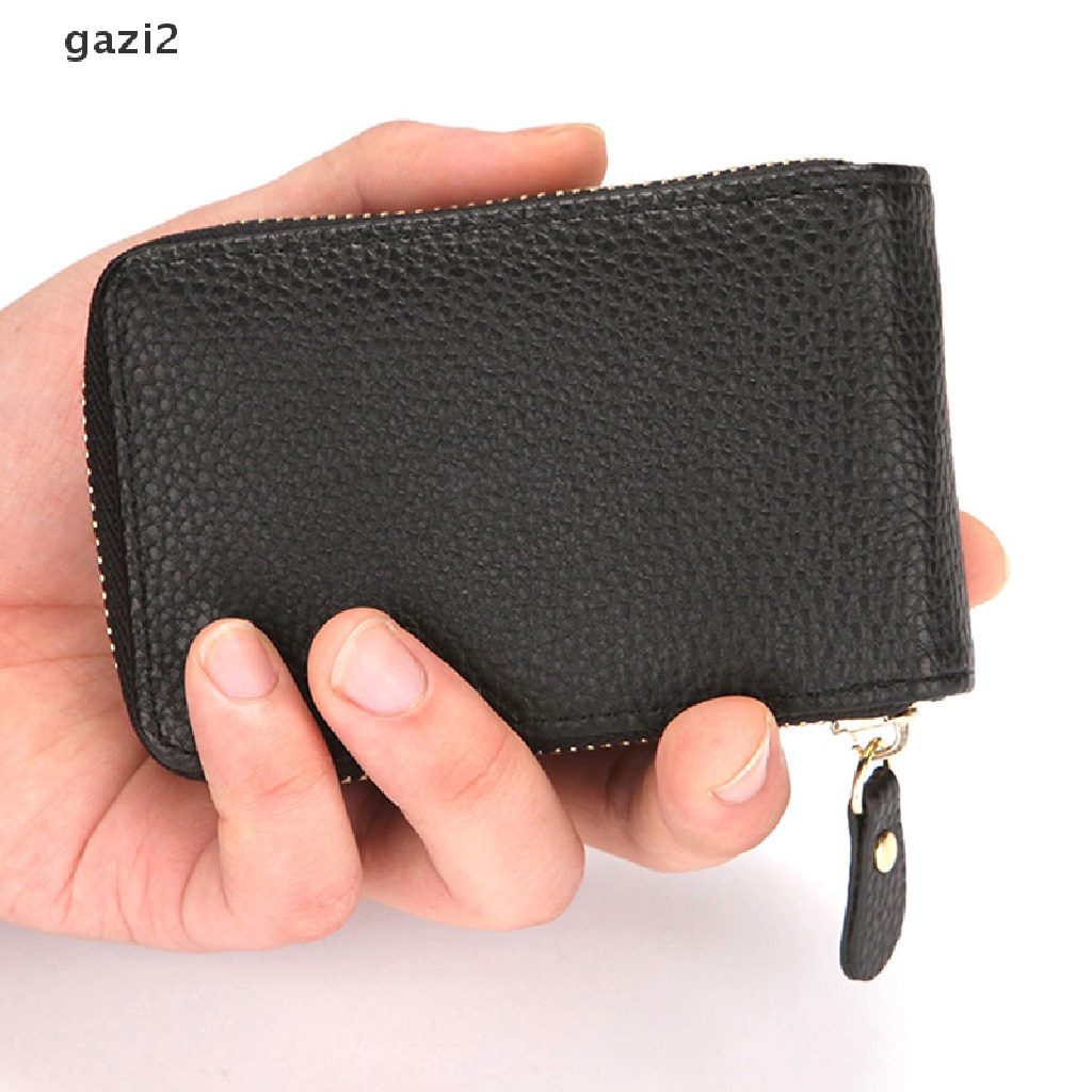 Gazi2 id credit card holder wallet card holder wallet brand leather slim - ảnh sản phẩm 7