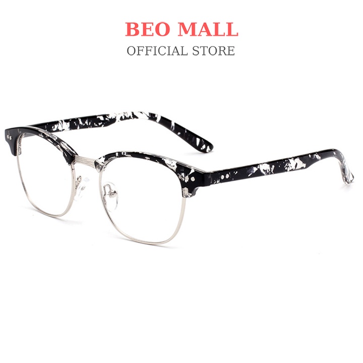 Mắt kính thời trang nữ nam BEOMALL thiết kế tinh tế nhỏ gọn theo phong cách lịch thiệp tinh tế 855