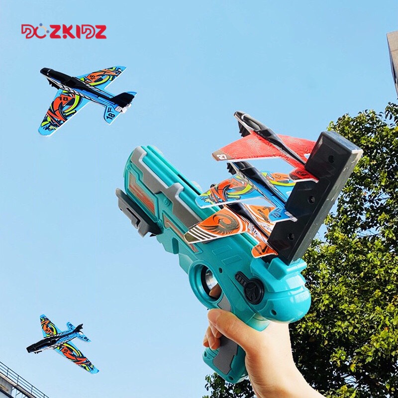 Đồ chơi trẻ em, bộ phóng máy bay cho bé trai từ 3 tuổi trở lên - DOZKIDZ