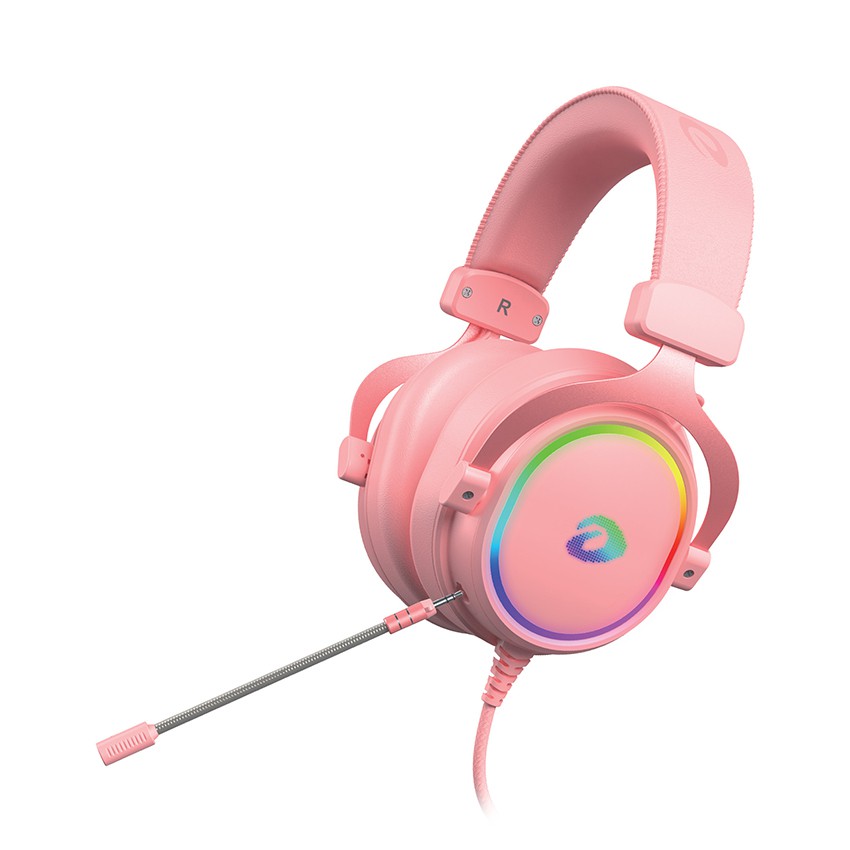 Tai Nghe Gaming Dareu EH925S Pink RGB - Hàng Chính Hãng
