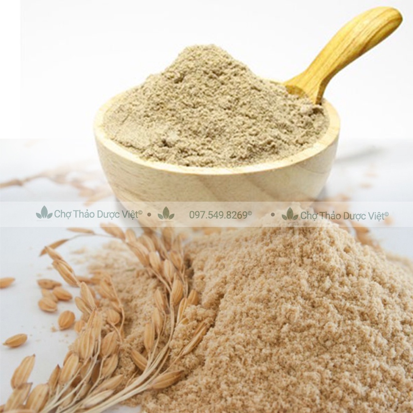 Bột cám gạo đắp mặt hữu cơ nguyên chất 500g - Chợ Thảo Dược Việt