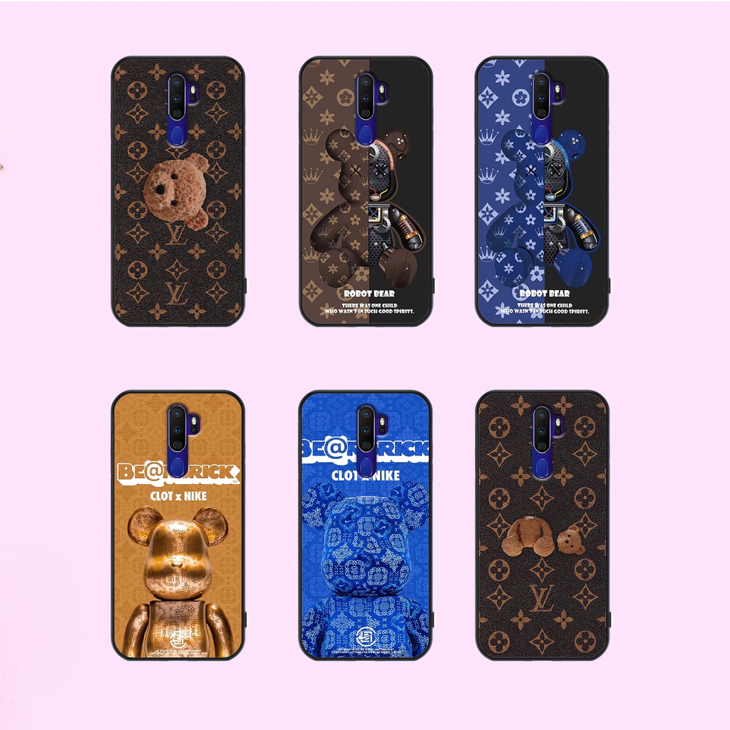 Ốp lưng Oppo A5 2020 - A9 2020 in hình gấu thời trang, bearbrick cao cấp.