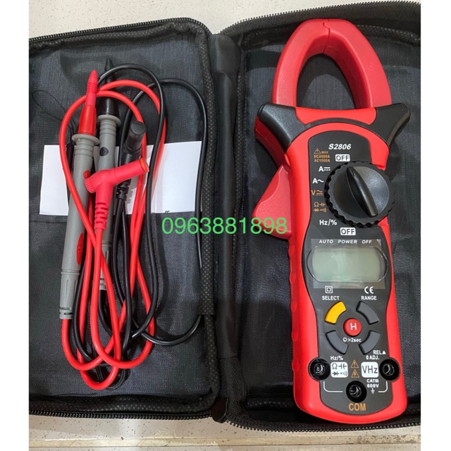 Đồng hồ ampe kìm đo AC VÀ DC S2806