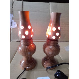 🔅🔅Đèn dầu gỗ bàn thờ cao 20cm🔅🔅