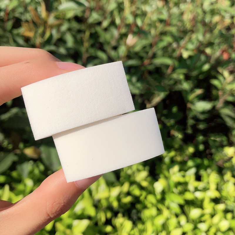Mút Trang Điểm Ướt Và Khô Mềm Mại Hình Tam Giác Bằng Da Tiện Dụng