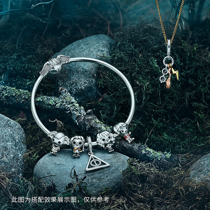 Mặt dây chuyền đồ tạo tác linh thiêng phong cách Harry Potter cho vòng đeo tay tự làm