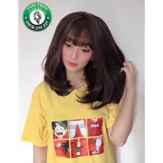 [Tóc giả nguyên đầu] Chính hãng Yuritran Tóc (BỘ CÚP PHỒNG SOCOLA NEW)