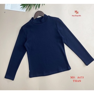 Áo len tăm cổ 3 phân mềm mịn, co giãn nhiều màu Hifa Hoàng Hiền: A473