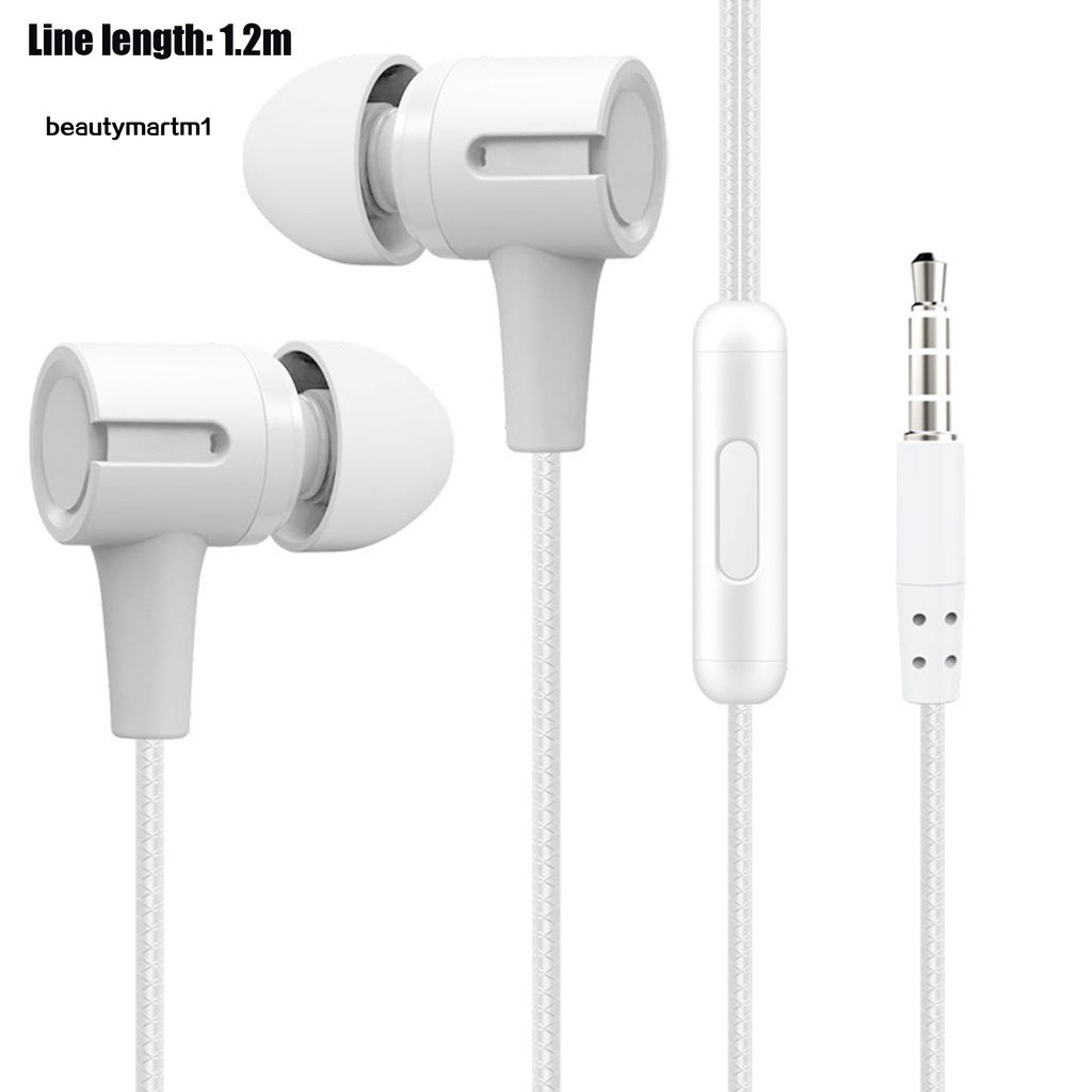 Tai Nghe Nhét Tai Beautymartm1 L201 Jack 3.5mm Có Micro Âm Thanh Siêu Trầm Điện Thoại