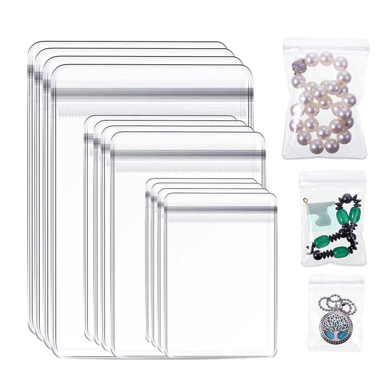 Set 120 Túi Nhựa Trong Suốt Đựng Trang Sức Có Thể Tái Sử Dụng