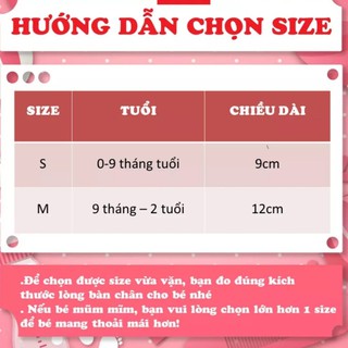 (Tách Sét) 1 đôi tất lưới sơ sinh dễ thương cho bé