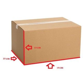 100 Hộp CARTON 18x10x10cm 🎉️FREESHIP️🎉 Hộp Carton Đóng Hàng Giá Rẻ