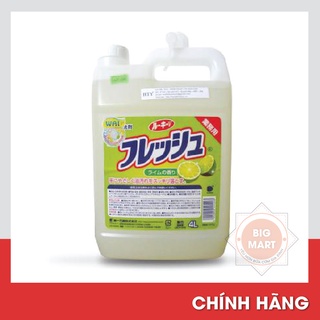 Nước rửa chén WAI 4L hương chanh - Nước rửa chén Nhật Bản Wai