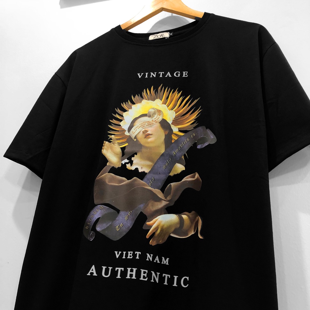 Áo thun hình VINTAGE, áo phông tay lỡ nam nữ unisex, ZOEclothing