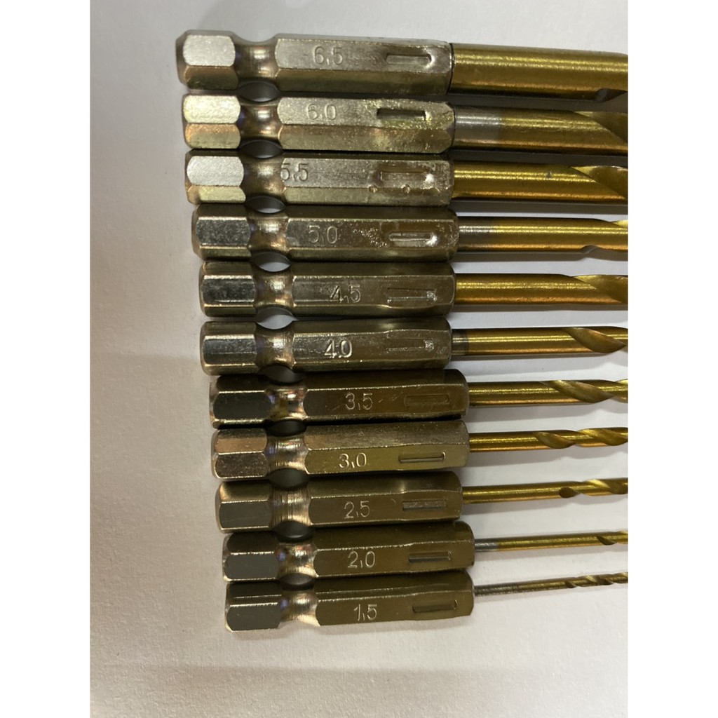Mũi khoan HSS chuôi lục giác 1.5 - 6.5mm