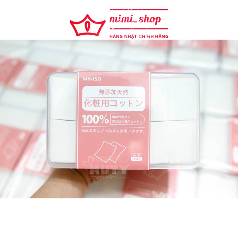 Bông tẩy trang Miniso 1000 miếng