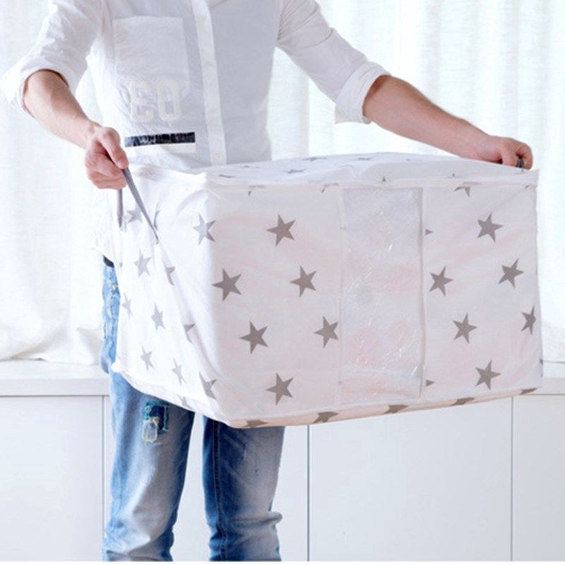 S / L Kích thước có thể gập lại Túi lưu trữ Quần áo Chăn Chăn Closet Áo len Hộp tổ chức