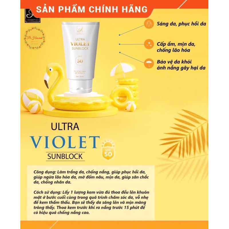 [CHÍNH HÃNG]Kem chống nắng Ultra Violet Sunblock Acosmetics⚡️Siêu hot⚡️ | BigBuy360 - bigbuy360.vn