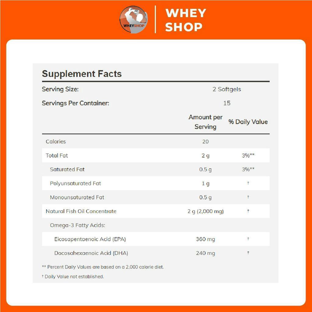 Viên uống Now Omega-3 1000mg
