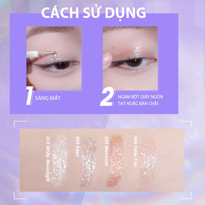 [Hàng mới về] Phấn mắt ánh ngọc trai dạng lỏng lấp lánh xinh xắn