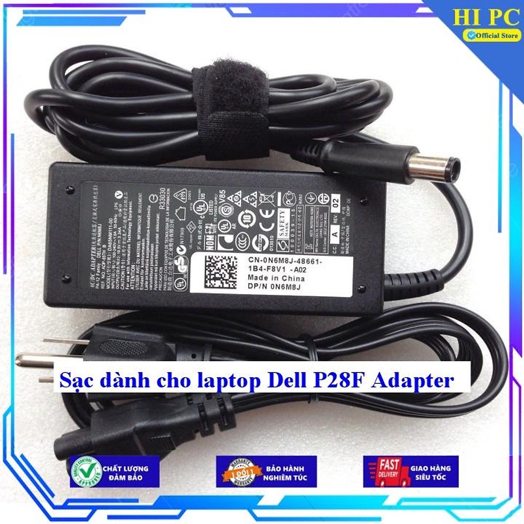 Sạc dành cho laptop Dell P28F Adapter - Hàng Nhập Khẩu