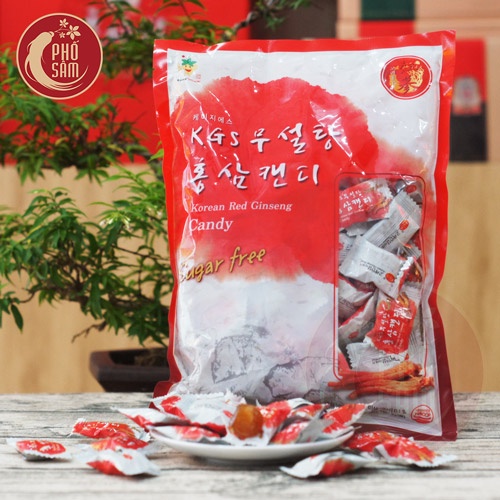 Kẹo Hồng Sâm Vitamin Không Đường GINSENG HOUSE Hàn Quốc loại ngon 300g/gói - K2V Shop