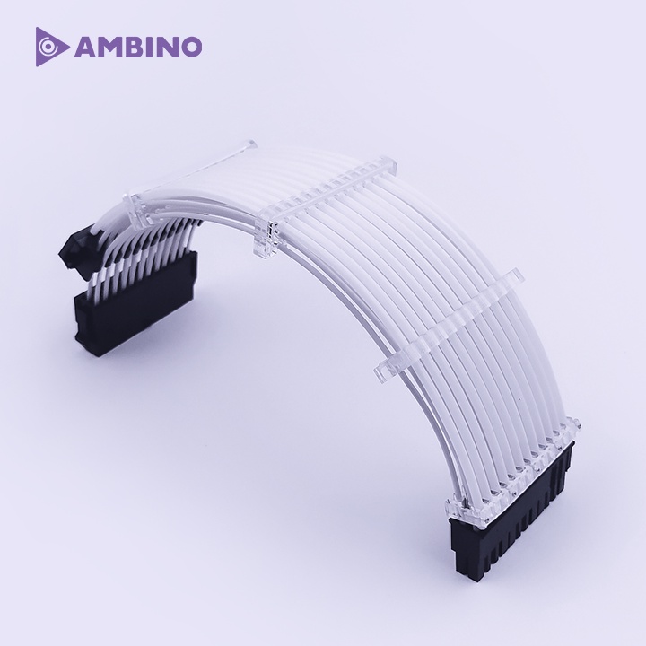 Dây nguồn nối dài RGB Ambino Rainpow 24Pin/ 8Pin CPU/  Pin VGA/ 6Pin VGA/ 2x8Pin VGA - Đồng bộ Hub Coolmoon/Hub Fan