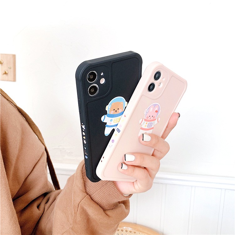 Ốp lưng iphone Flying Rabit cạnh vuông in hình viền 6/6plus/6s/6splus/7/7plus/8/8plus/x/xs/11/12/pro/max/plus/promax | BigBuy360 - bigbuy360.vn