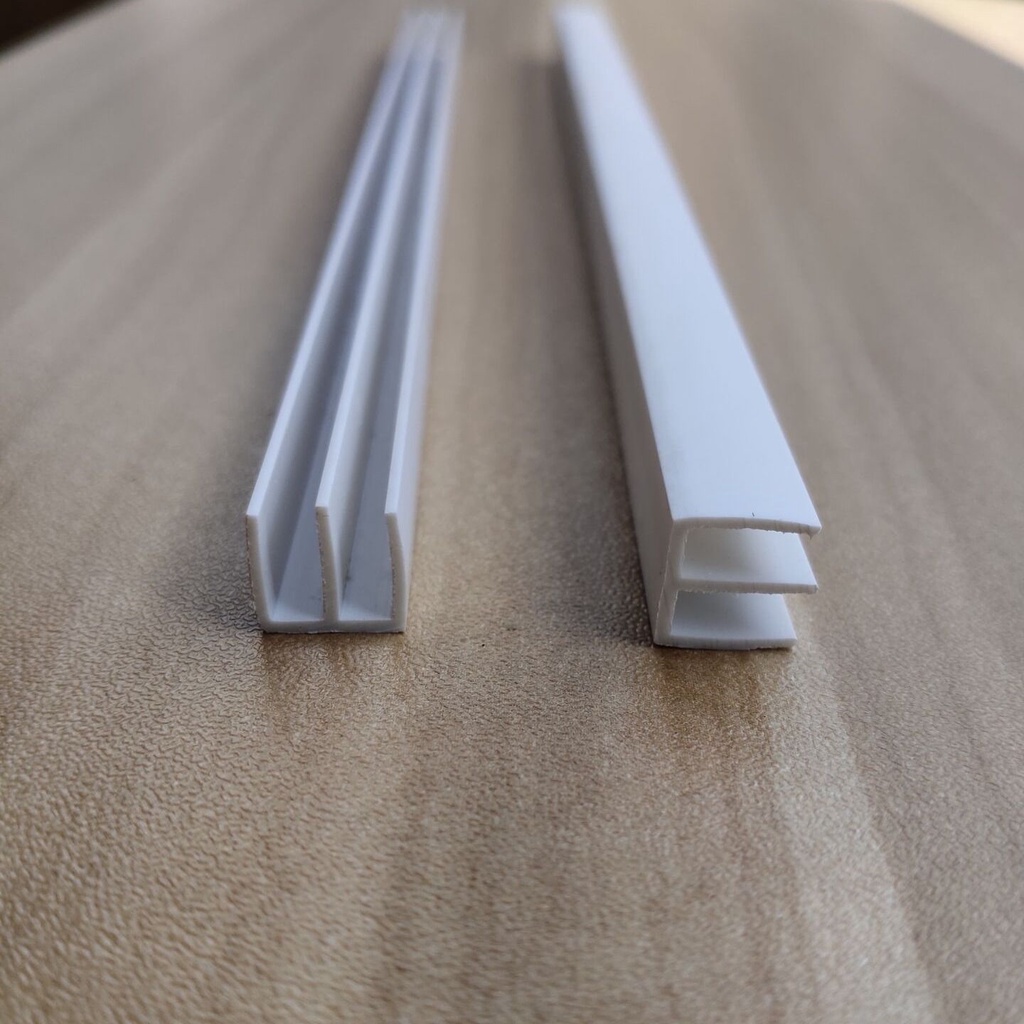 Cửa trượt kính 3mm đường ray cửa trượt tủ bằng PVC/đường chạy ngăn kéo bằng nhựa