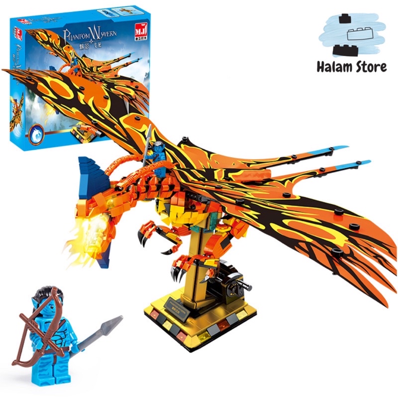 Đồ chơi lắp ráp Lego rồng lửa phim Avatar - mô hình rồng bay đồ chơi trẻ em trí tuệ