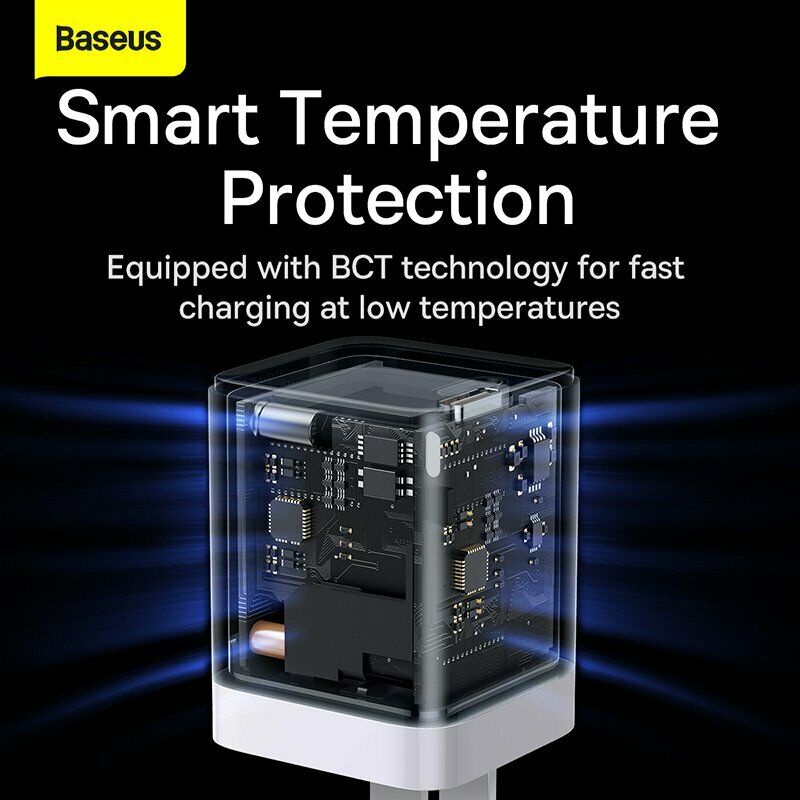 Củ sạc siêu nhanh USB C 30W Baseus GaN3 Fast Charger cho ai-phôn 13,12 Pro Max QC4.0 cho điện thoại Samsung Xiaomi
