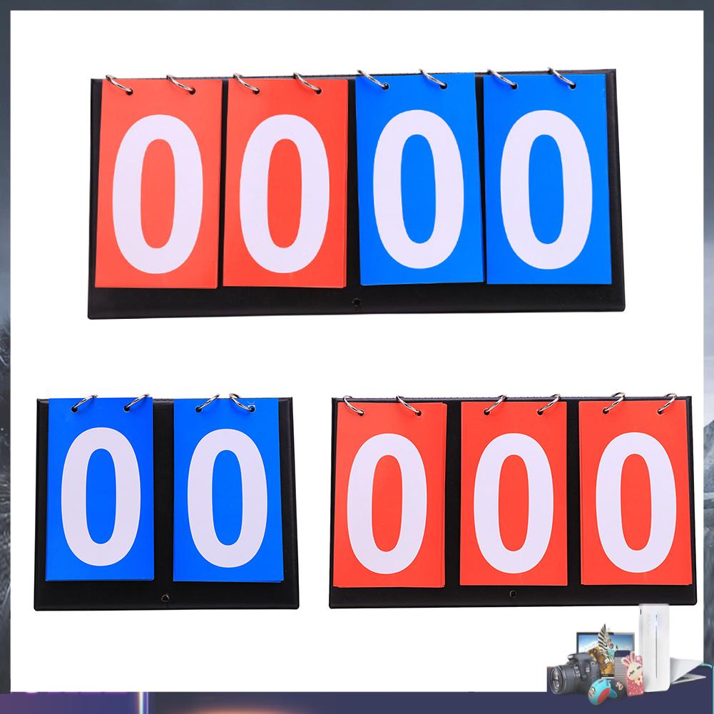 Bảng ghi điểm 2/ 3/ 4 chữ số cho trọng tài