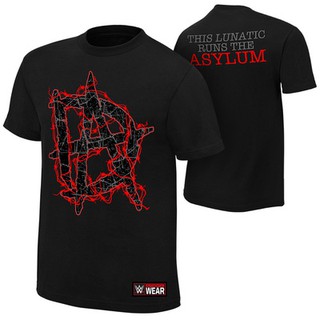 Áo phông WWE Dean Ambrose "Asylum" đen đỏ