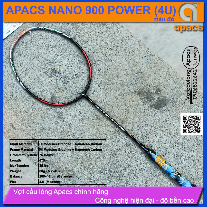 Vợt cầu lông Apacs Nano 900 Power  - 4U