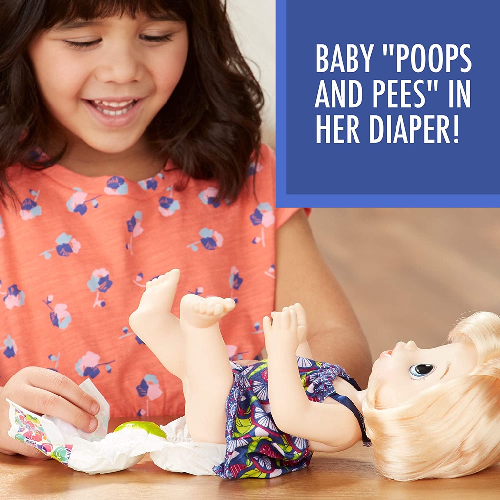 Baby Alive Sweet Spoonfuls Blonde Baby Girl Doll Búp Bê Bé Gái E0586 Dễ Thương Xinh Xắn Đáng Yêu