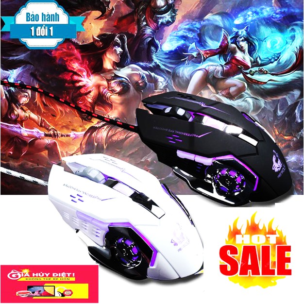 Chuột CHUYÊN GAME ONLINE Đẳng Cấp V2VIP LED ĐA MÀU SIÊU HOT