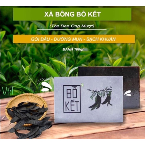 Xà Bông Bồ Kết Sinh Dược Tốt Cho Da Dị Ứng Mẩn Ngứa, Diệt Khuẩn, Khử Mùi Không Khô Da, Dùng Được Cho Trẻ Nhỏ Trên 1 Tuổi