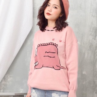 Áo len hồng tê giác