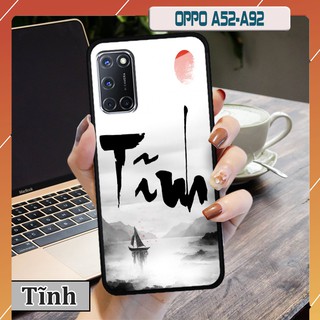Ốp lưng  Oppo A52/A92-in chữ thư pháp