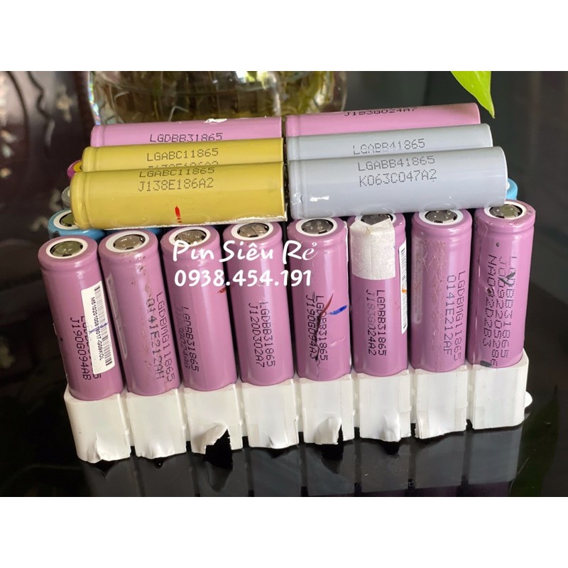 Chuyên cung cấp pin cũ 18650 số lượng lớn LG Tím