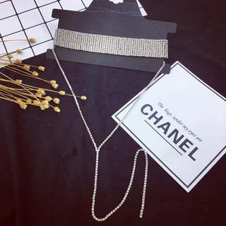 Choker Đá bảng to (hạt đá cao cấp)