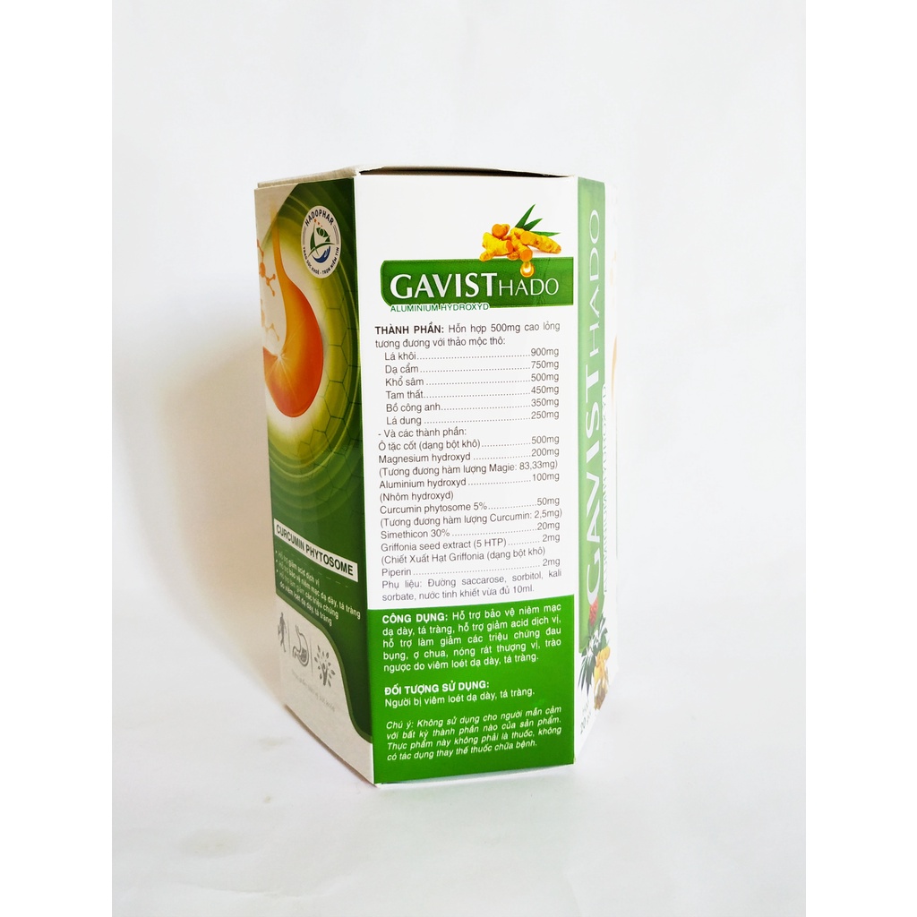 Gói Uống Giảm Đau Dạ Dày Gavist - Hết Lo Viêm Loét Dạ Dày, Tá Tràng, Trào Ngược, Ợ Hơi, Ợ Chua – Gaviscon - Hộp 20 Gói