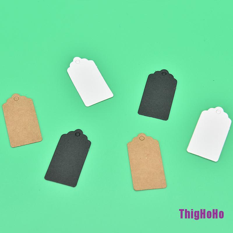 Set 100 thẻ giấy kraft trang trí quà tặng