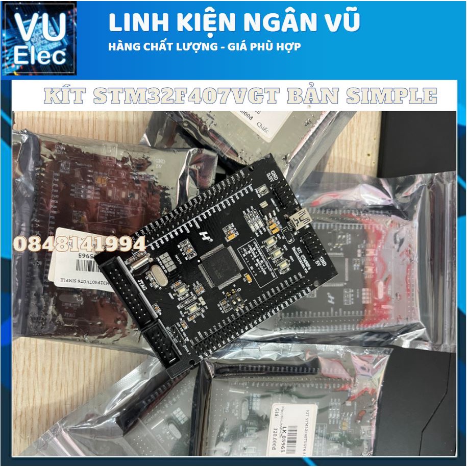 Kít STM32F407 - STM32F407VGT6 Cortex-M4 (BH 03 Tháng) stm32f4 stm32f407