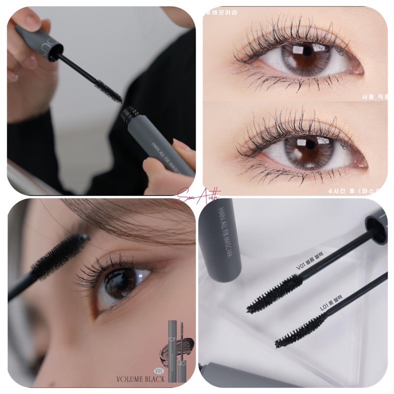 Mascara Romand Chuốt Mi Siêu Dài và Cong Mi Tự Nhiên Romand Han All Fix Mascara