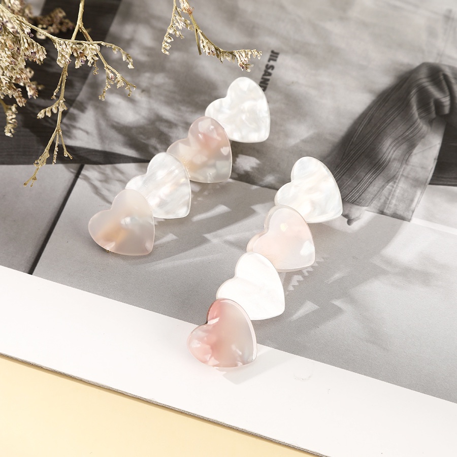 Set 2 Kẹp Tóc Hợp Kim Họa Tiết Đá Hoa Cương Dễ Thương